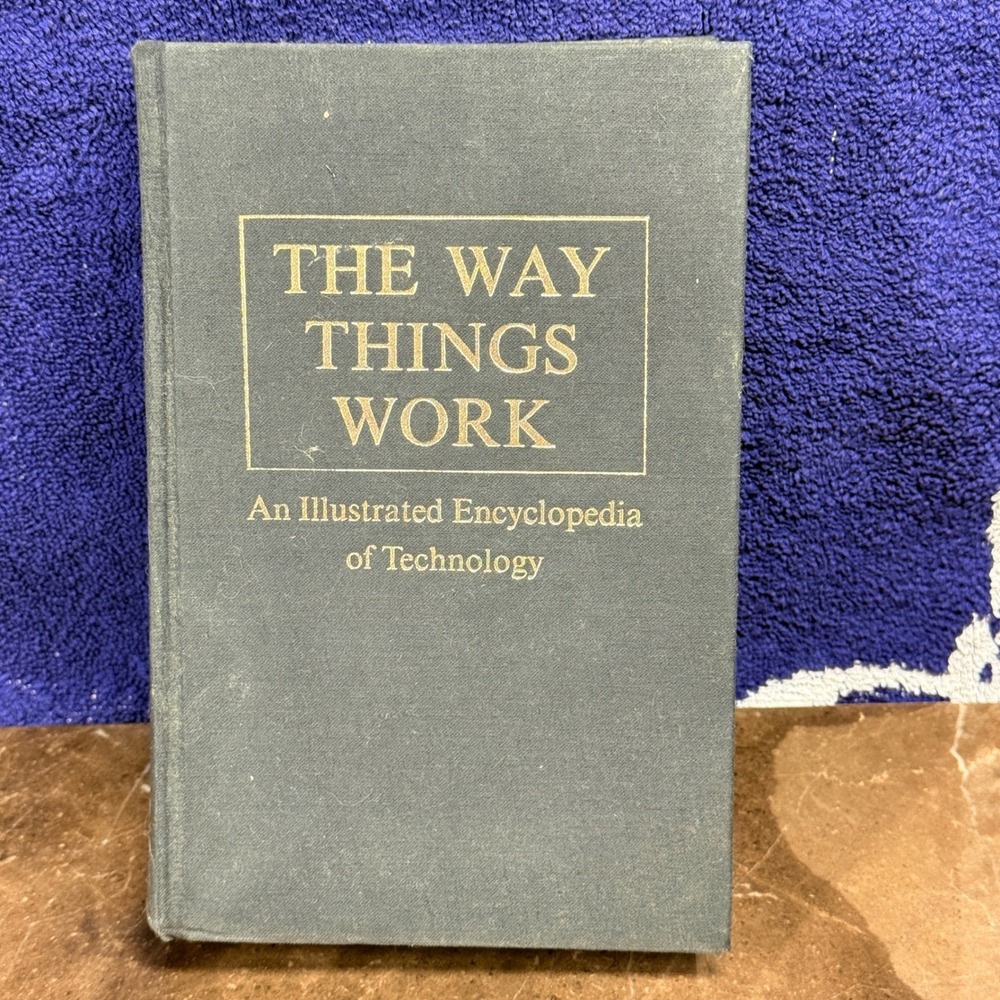 Simon and Schuster The Way Things Work Book Gray Vintage 1967 Illustrated